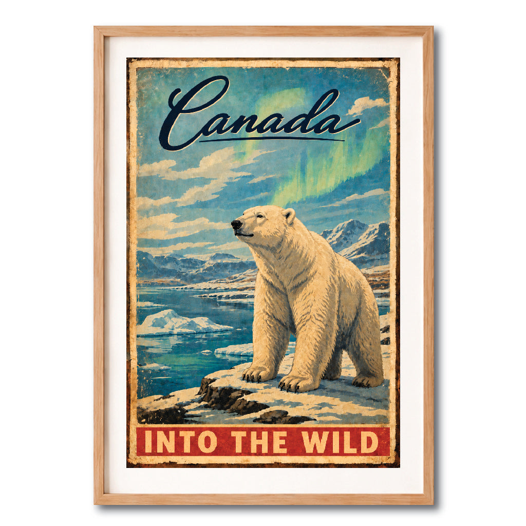 Canada Polar Bear Into The Wild Wall Art Digital Download