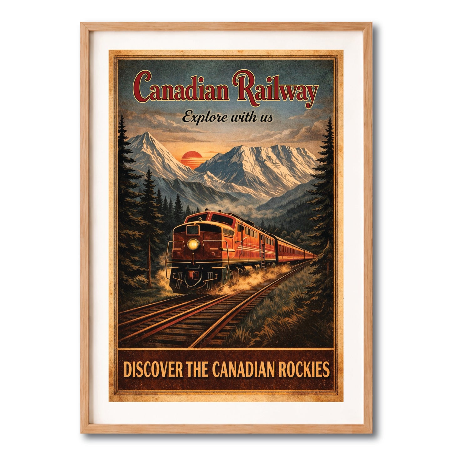 Canadian Pacific Railway Vintage Wall Art Digital Download