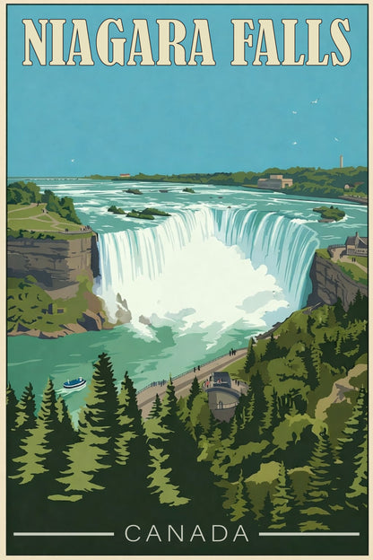 Niagara Falls - Vintage Travel Poster