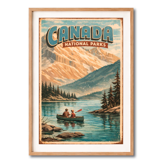Canada National Parks Vintage Travel Poster