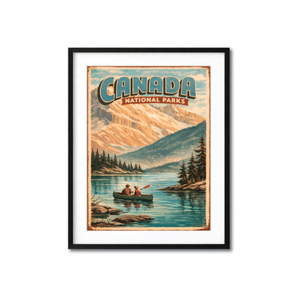 Canada National Parks Vintage Travel Poster