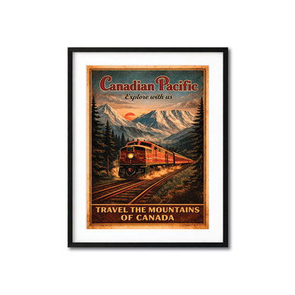 Canadian Pacific Railway Vintage Travel Poster