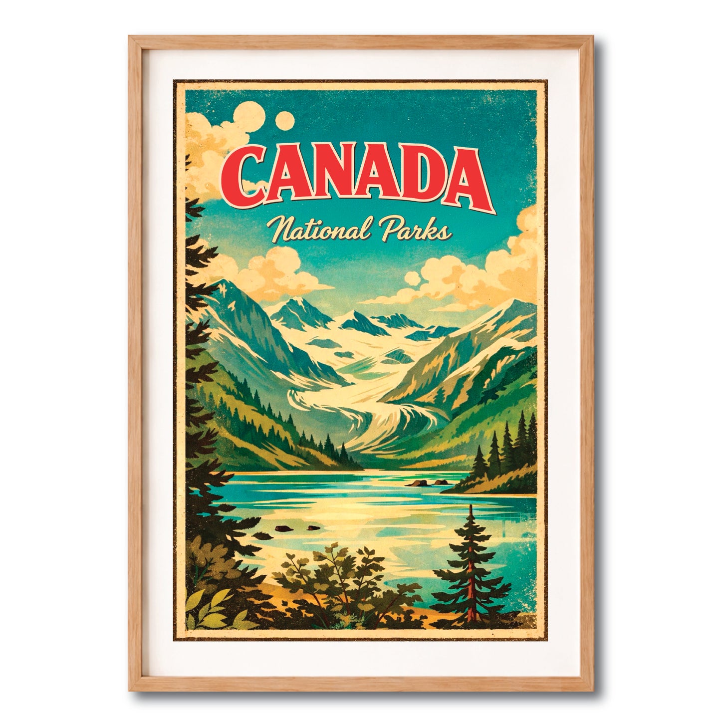 Canada National Parks Vintage Landscape Wall Art Digital Download