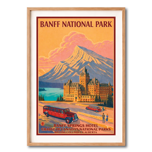 Banff Springs Hotel Vintage Wall Art Digital Download