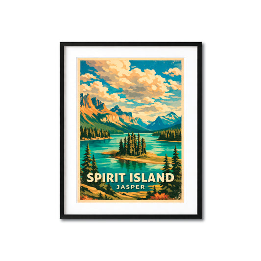 Spirit Island Jasper Vintage Travel Poster