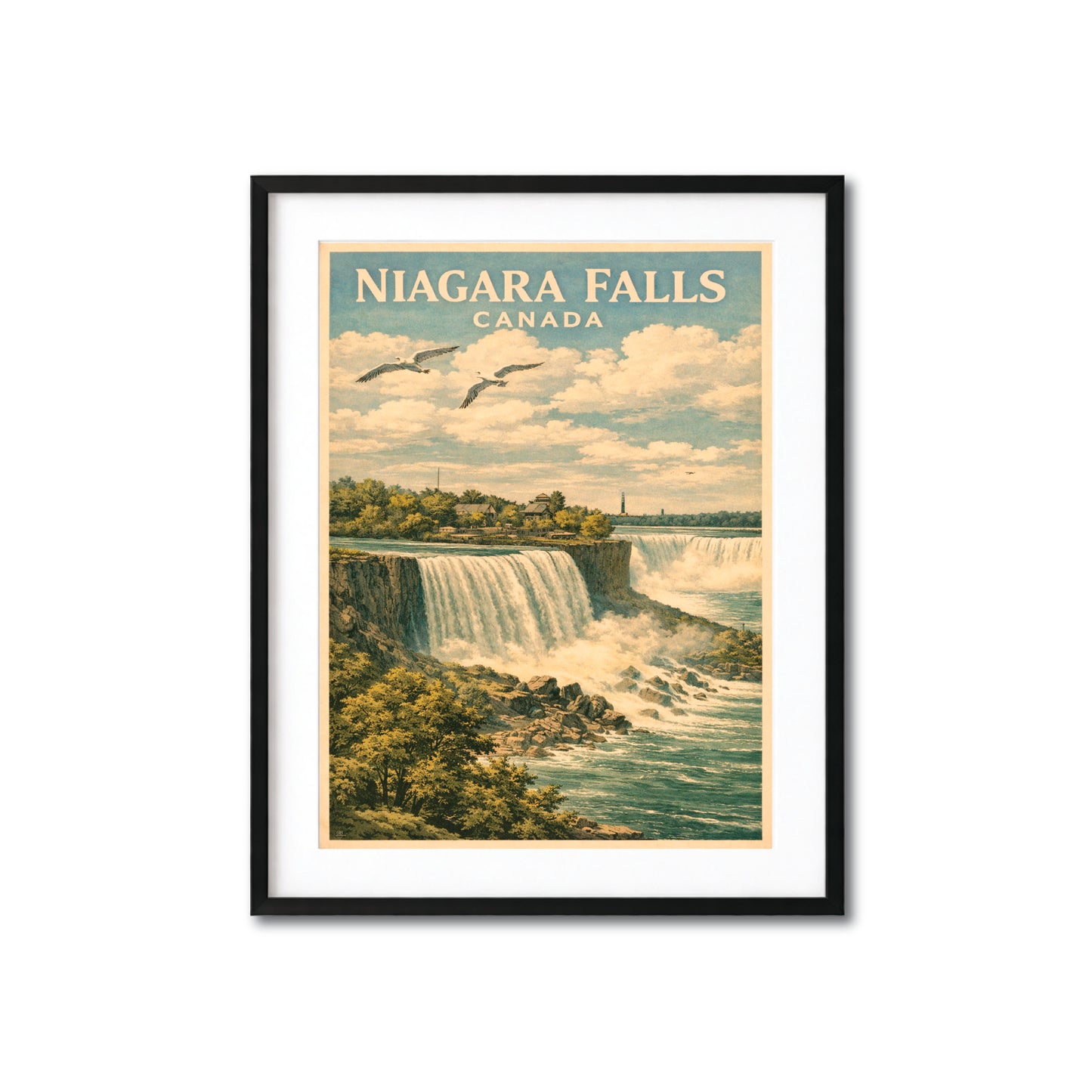 Niagara Falls Canada Classic Vintage Travel Poster