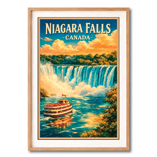 Niagara Falls Hornblower Boat Vintage Wall Art Digital Download
