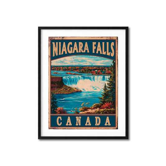 Niagara Falls Canada Classic Vintage Travel Poster