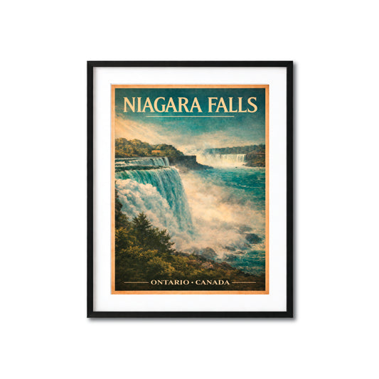 Niagara Falls Ontario Canada Vintage Travel Poster