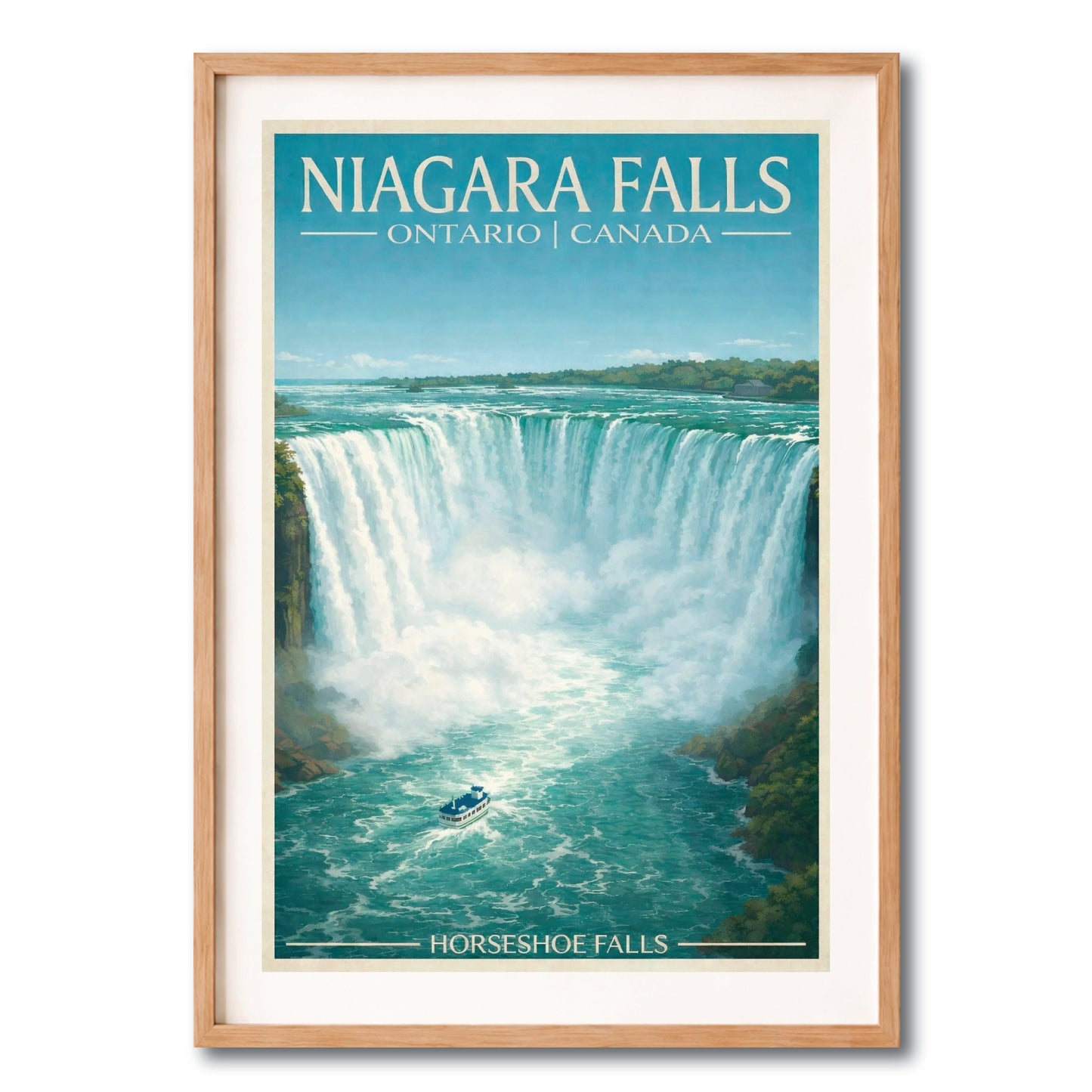 Horseshoe Falls Niagara Falls Vintage Wall Art Digital Download