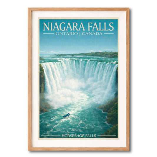 Horseshoe Falls Niagara Falls Vintage Wall Art Digital Download