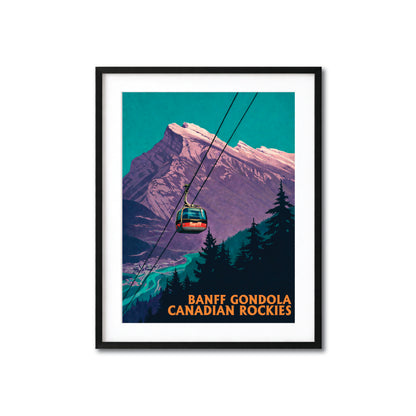 Banff – Gondola Travel Poster