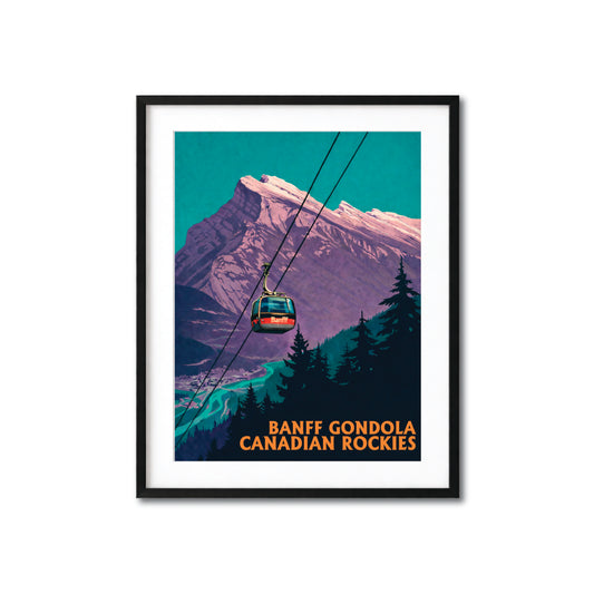 Banff – Gondola Travel Poster