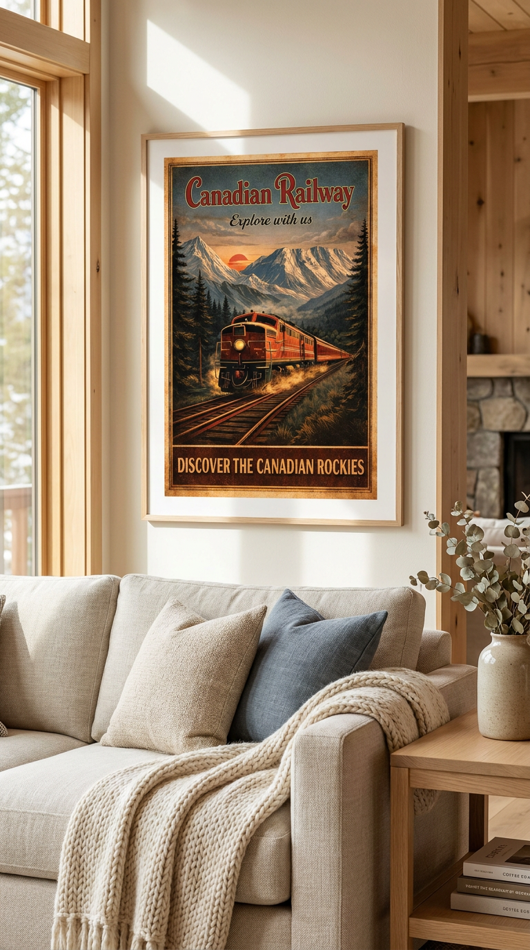 Canadian Pacific Railway Vintage Wall Art Digital Download