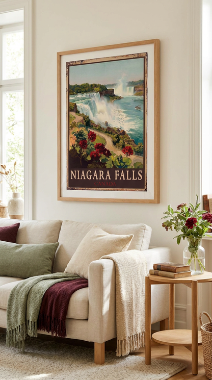 Niagara Falls Canada Scenic Vintage Wall Art Digital Download