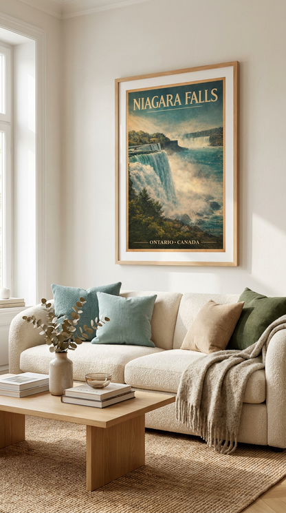 Niagara Falls Ontario Canada Vintage Wall Art Digital Download