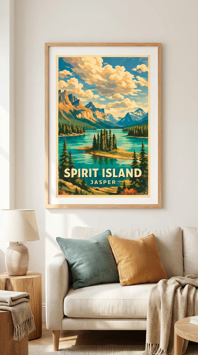 Spirit Island Jasper Vintage Wall Art Digital Download