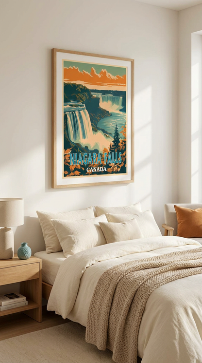 Niagara Falls · Retro — Vintage Digital Print