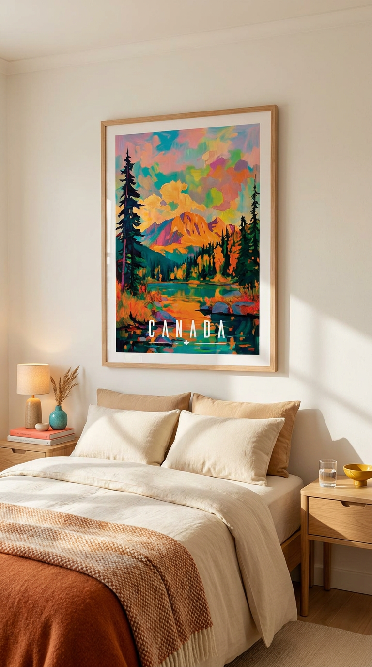 Canada Rocky Mountain Vintage Wall Art Digital Download