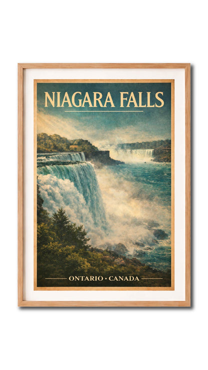 Niagara Falls Ontario Canada Vintage Wall Art Digital Download