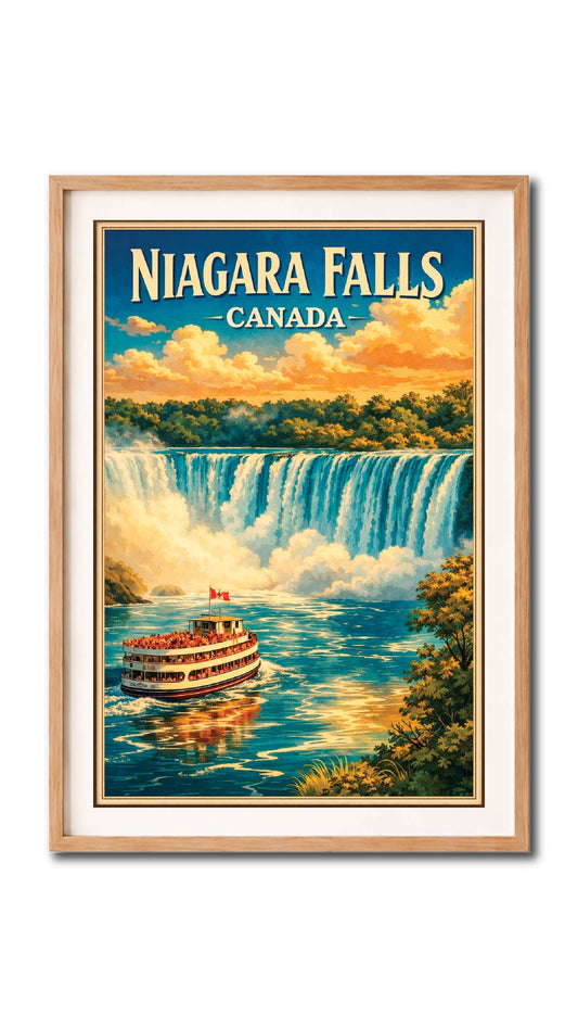Niagara Falls Hornblower Boat Vintage Wall Art Digital Download