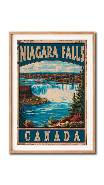 Niagara Falls Canada Classic Vintage Wall Art Digital Download