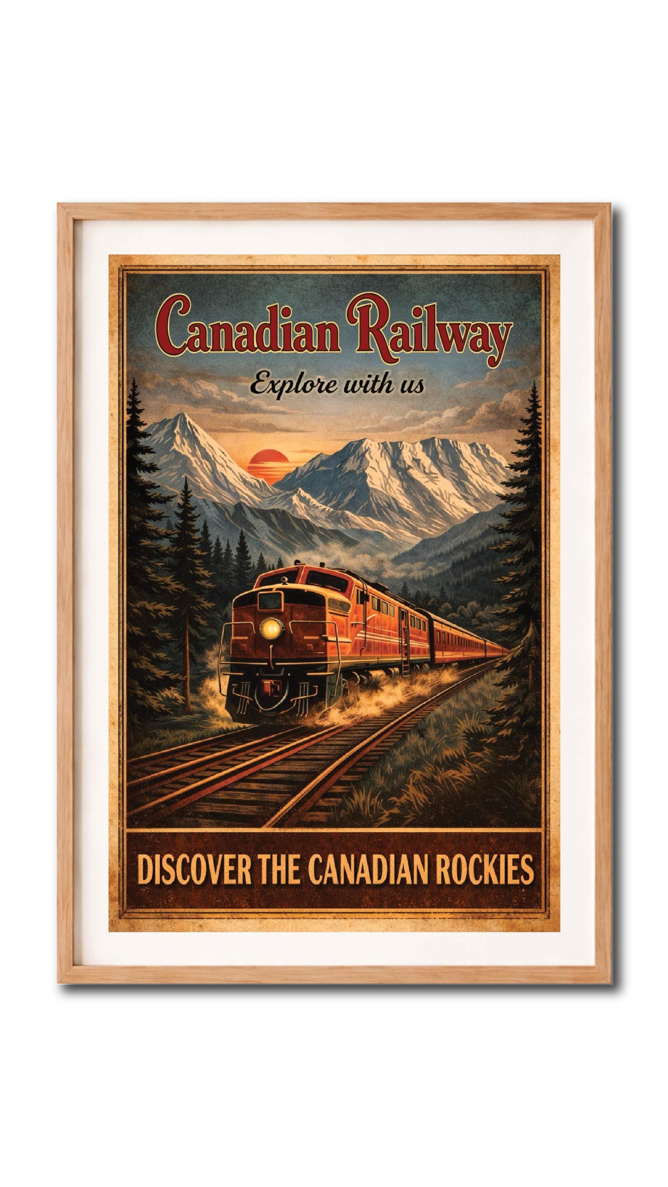 Canadian Pacific Railway Vintage Wall Art Digital Download