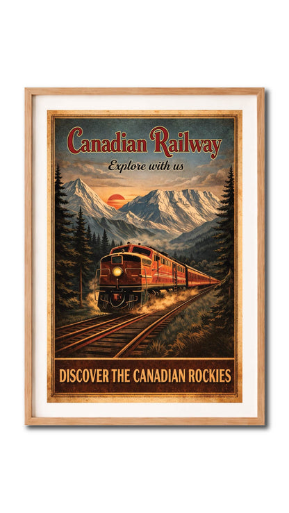 Canadian Pacific Railway Vintage Wall Art Digital Download