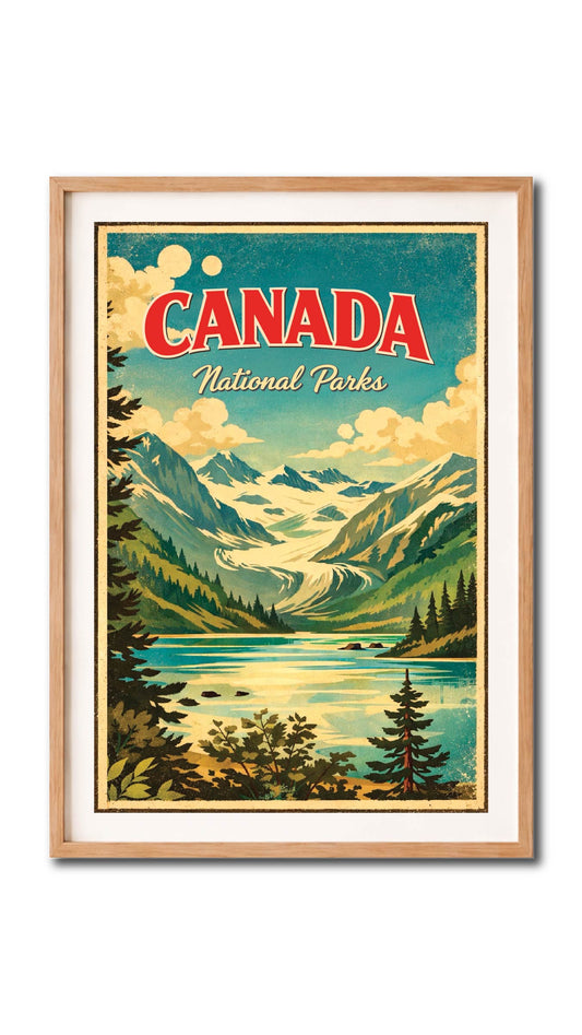 Canada National Parks Vintage Landscape Wall Art Digital Download