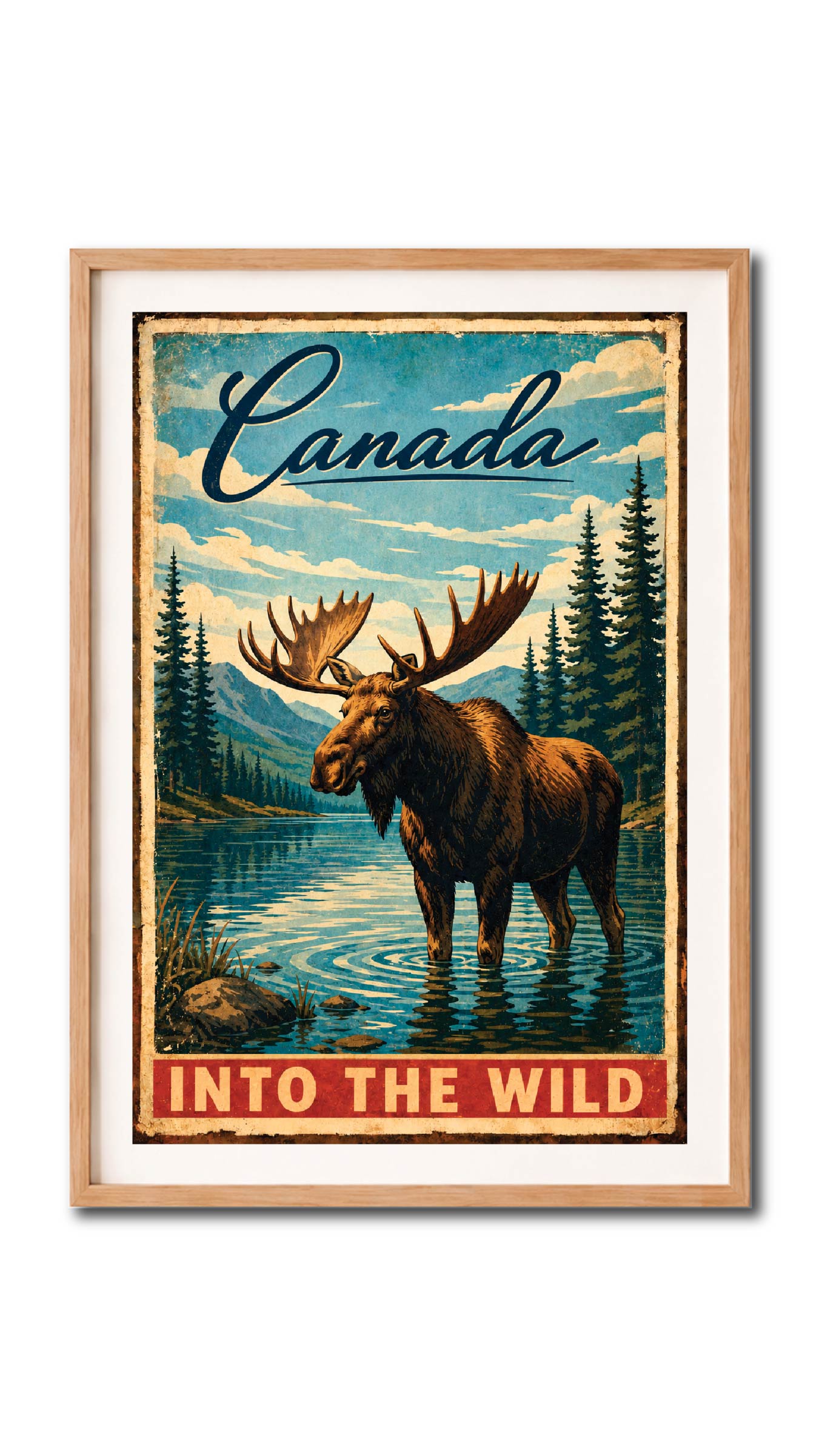 Canada Moose Into The Wild Wall Art Digital Download