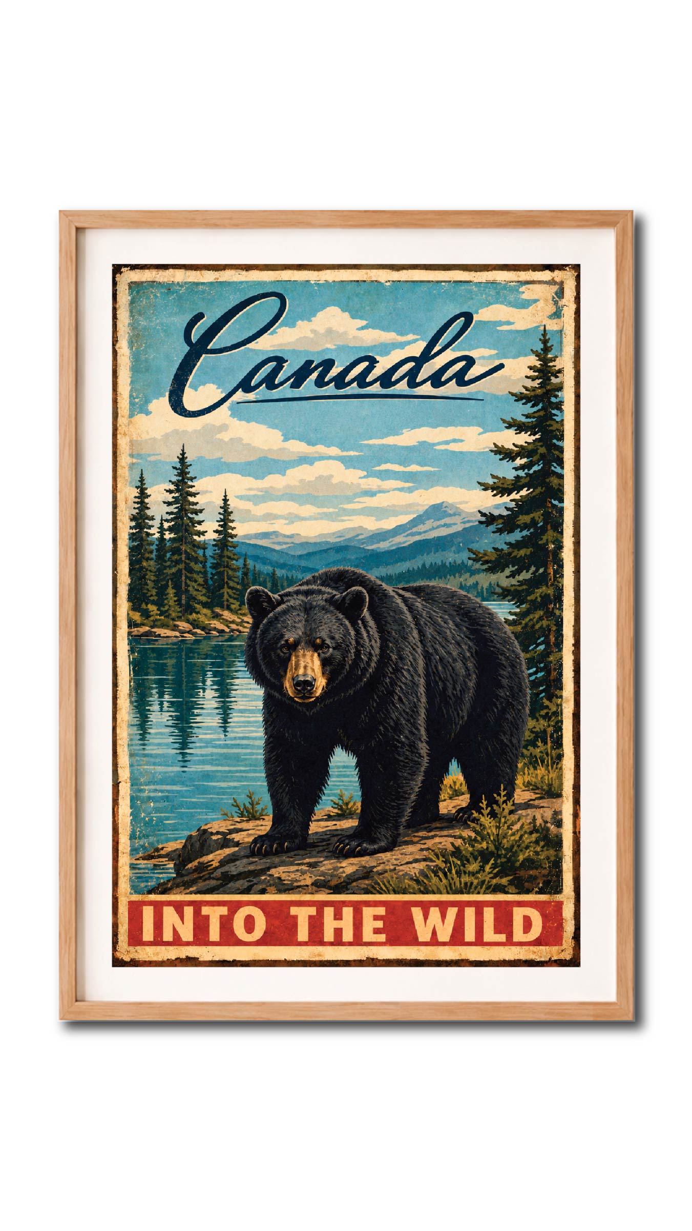 Canada Black Bear Into The Wild Wall Art Digital Download