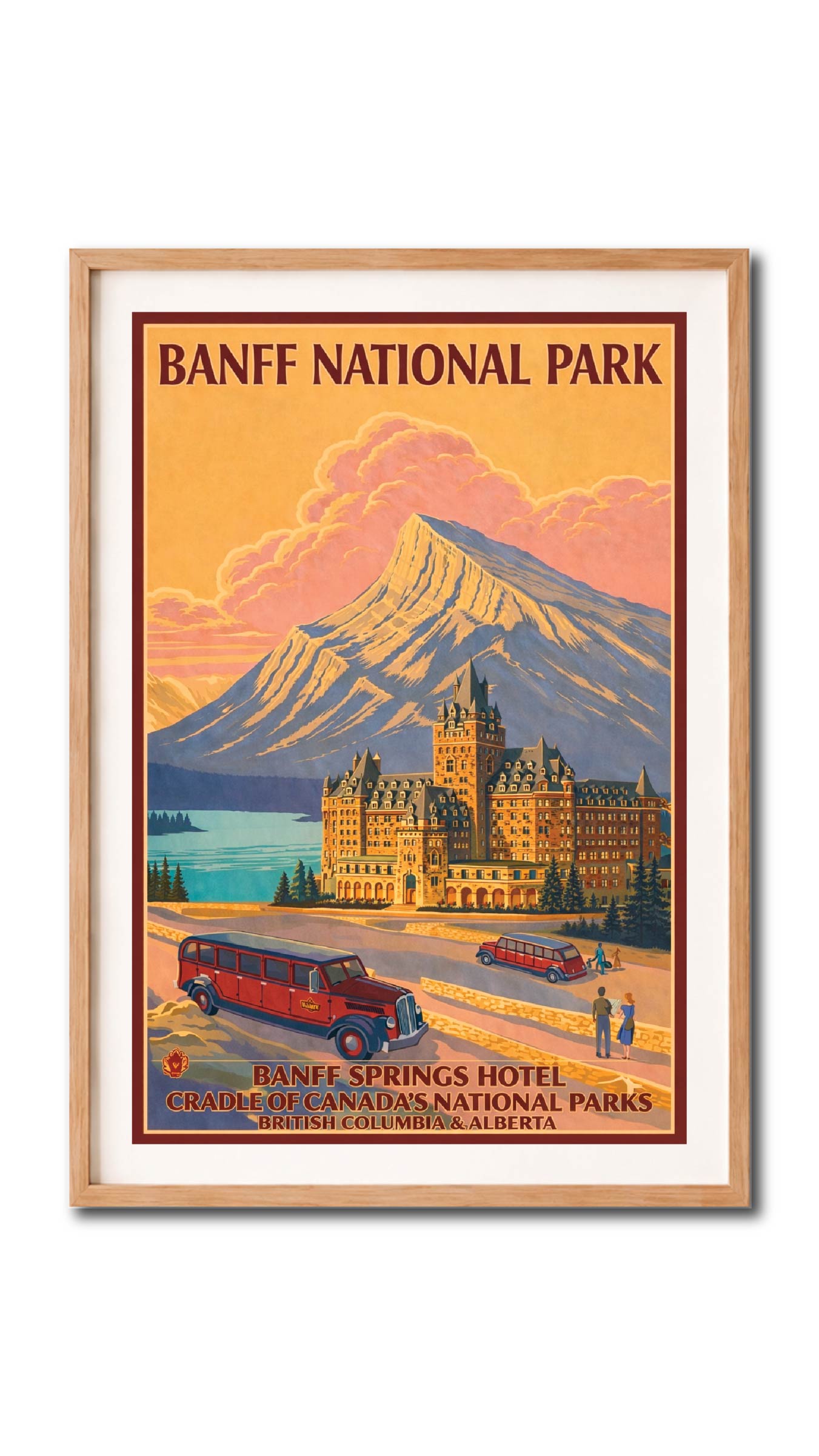 Banff Springs Hotel Vintage Wall Art Digital Download