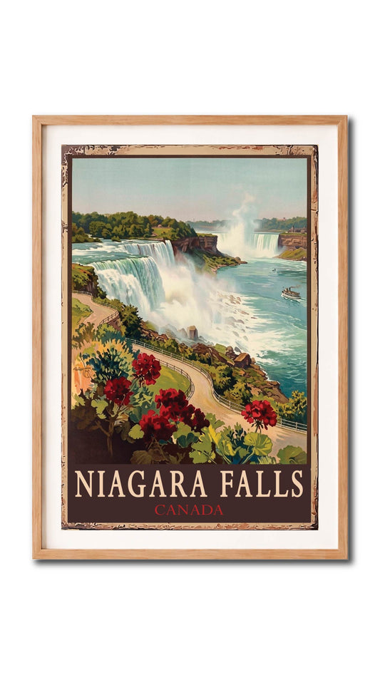 Niagara Falls Canada Scenic Vintage Wall Art Digital Download