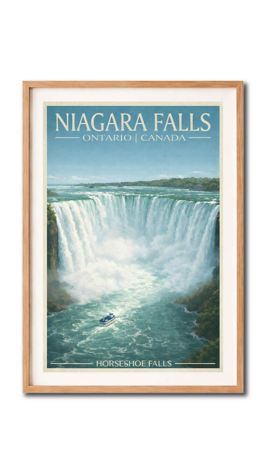Horseshoe Falls Niagara Falls Vintage Wall Art Digital Download